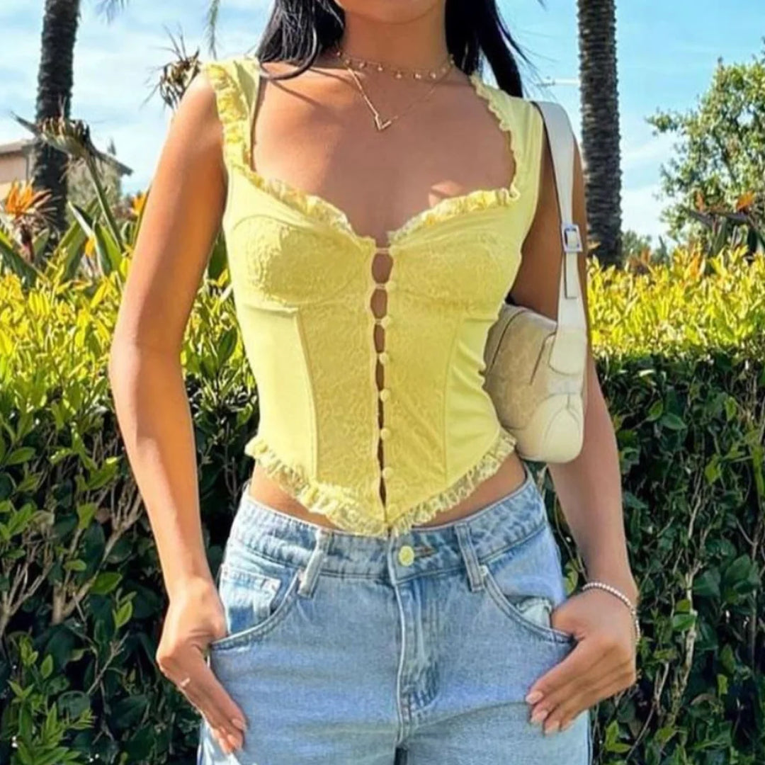 Emilia Satin Corset Top