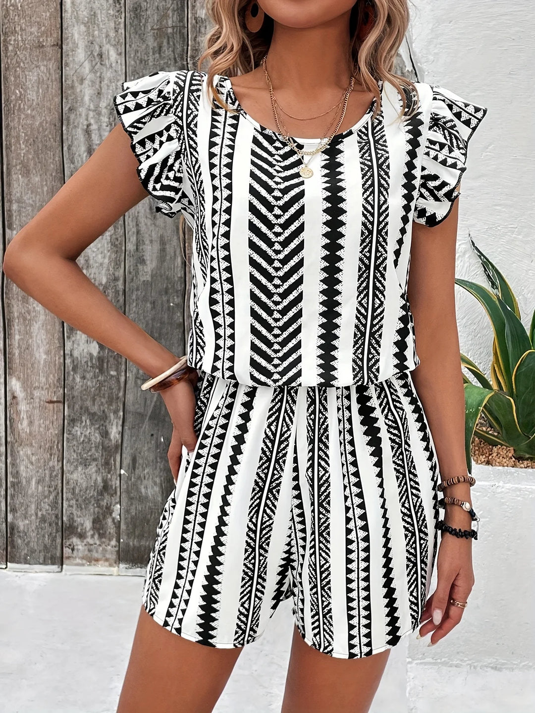 Zorelle Cotton Tribal Romper