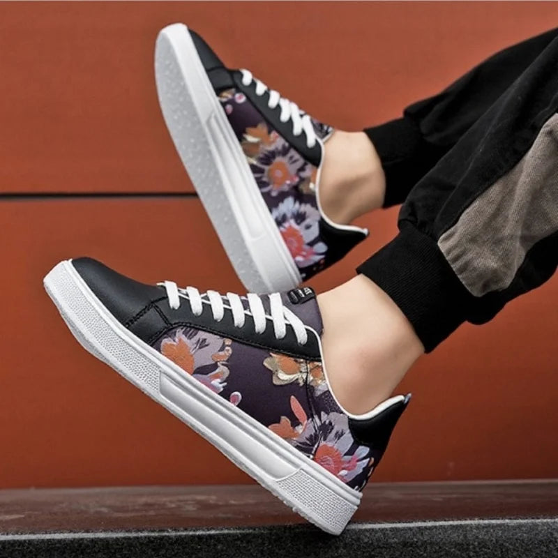Renoir Patch Canvas Sneakers