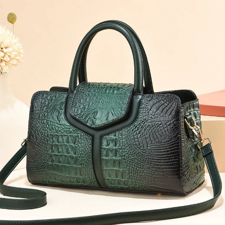Louvre Croc Handbag