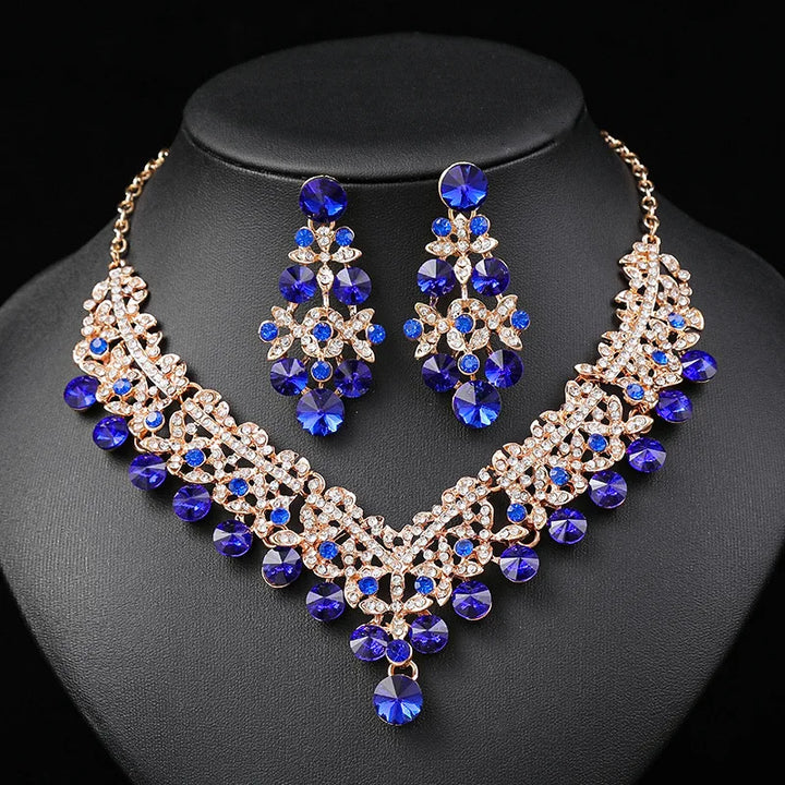 Rosaline Crystal Necklace Set