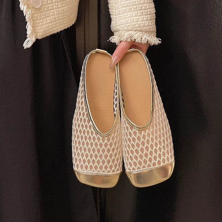 Lenia Netté Slip-on Sandals