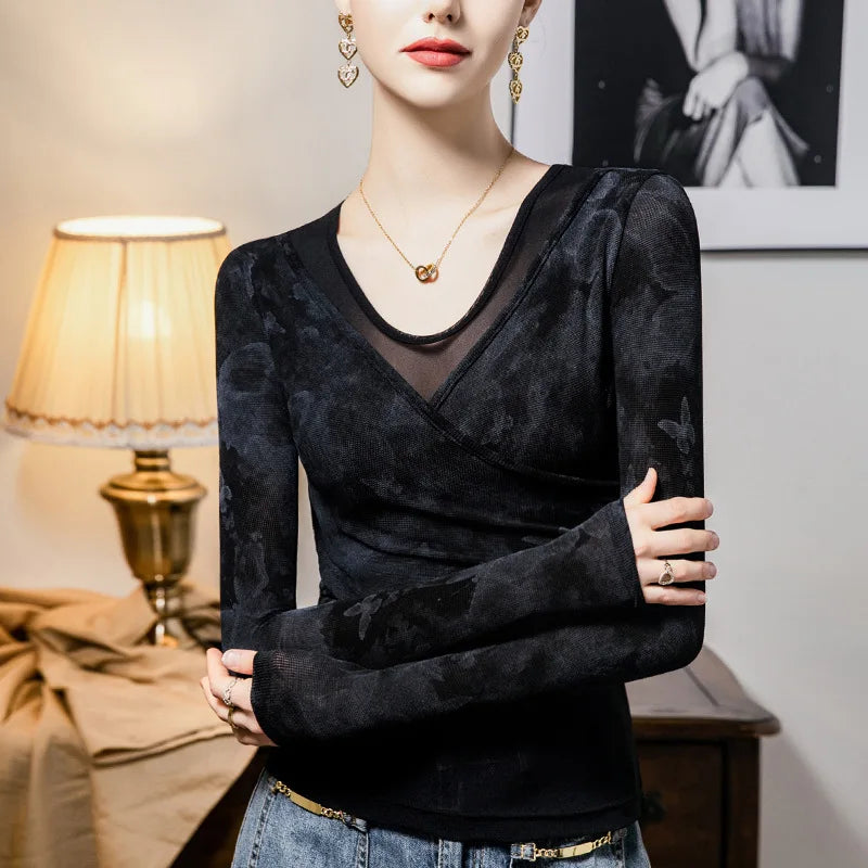 Luma Sheer Mesh Top