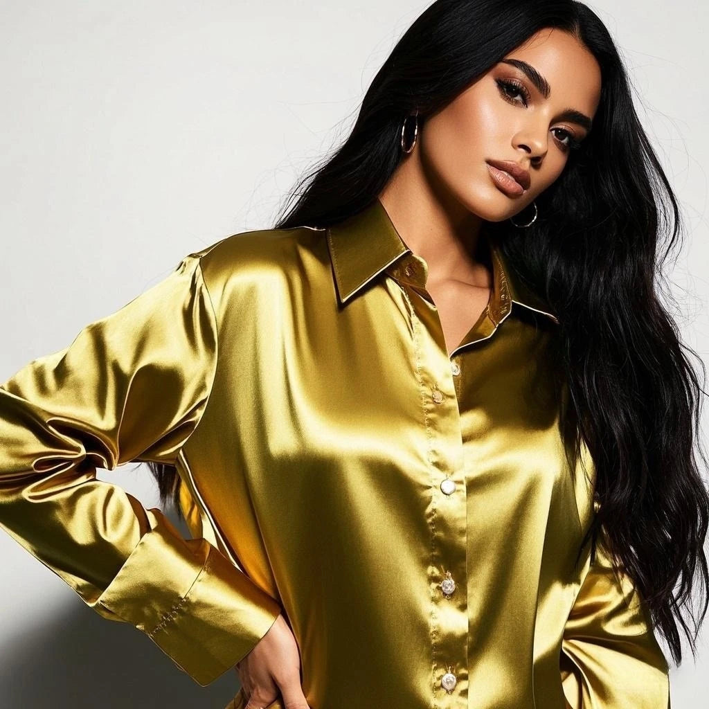 Amelie Satin Glow Shirt