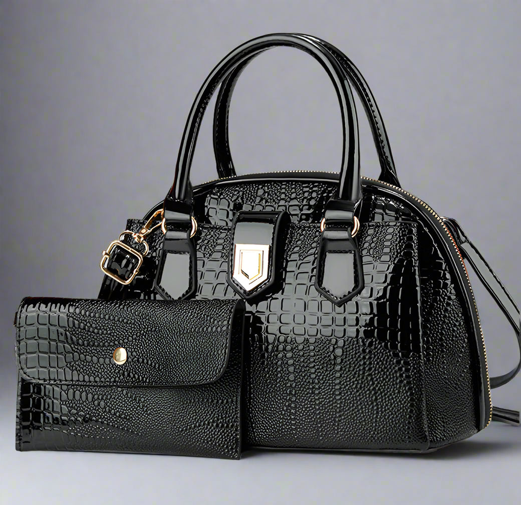 Mira Embossed Bag Set