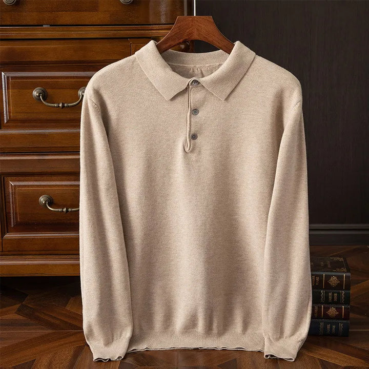 Hampton Cashmere Polo Sweater