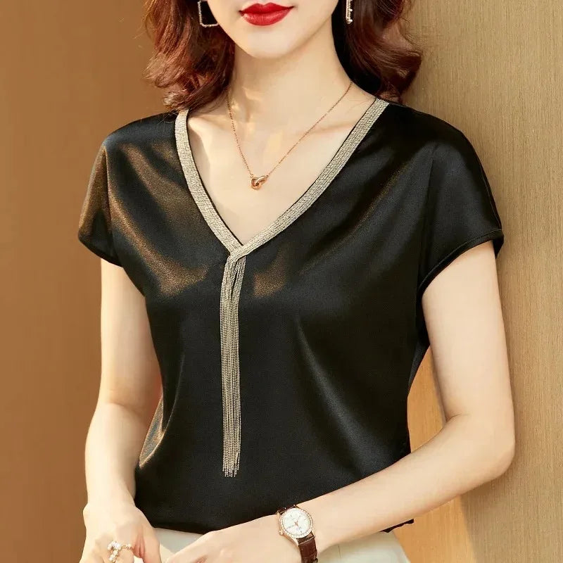 Liora Satin Silk Top