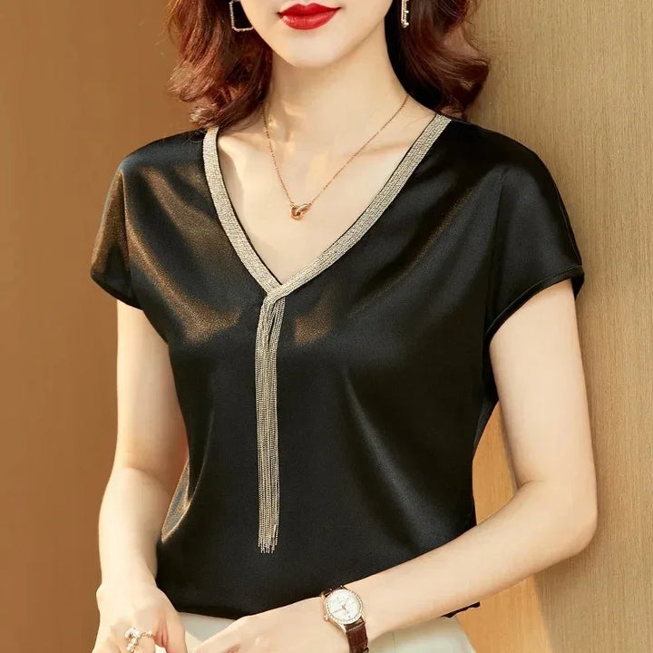 Liora Satin Silk Top