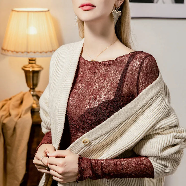 Nira Sheer Mesh Top