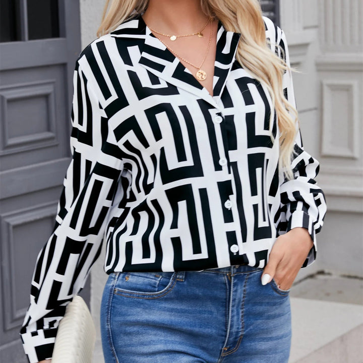 Alouette Parisian Print Blouse