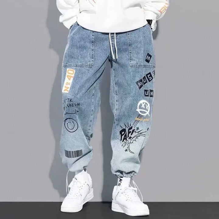 Cruz Graffiti Denim Joggers