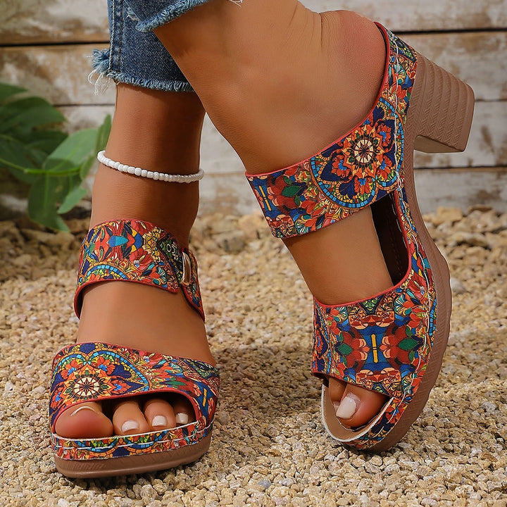 Alessia Floral Comfort Sandals