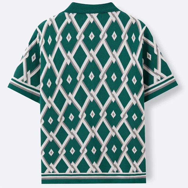 Dante RetroGrid Polo Shirt