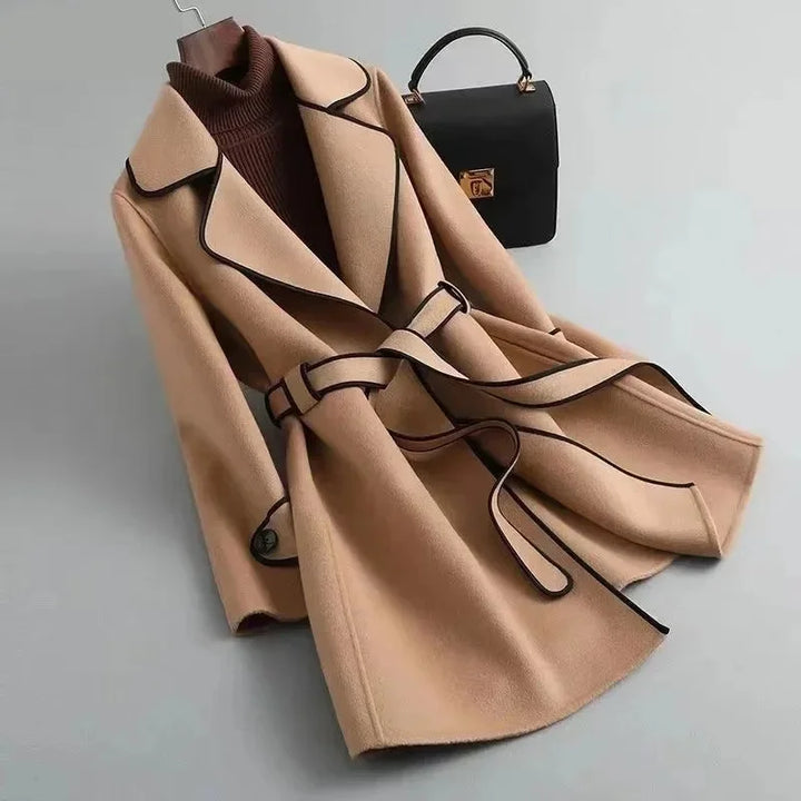 Sabine Belted Wrap Coat
