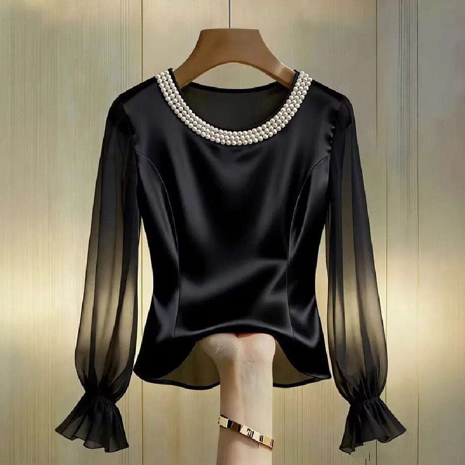 Alba Pearl Chiffon Blouse