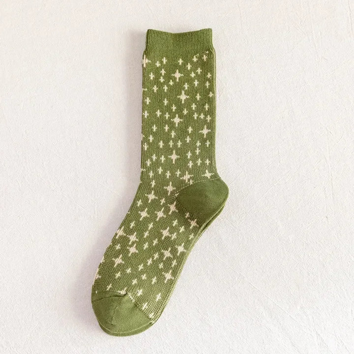 Olive Knit Socks