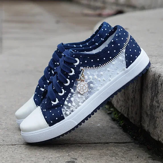 Camille Polka Court Sneakers