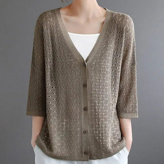 Maelle Lace Knit Sweater