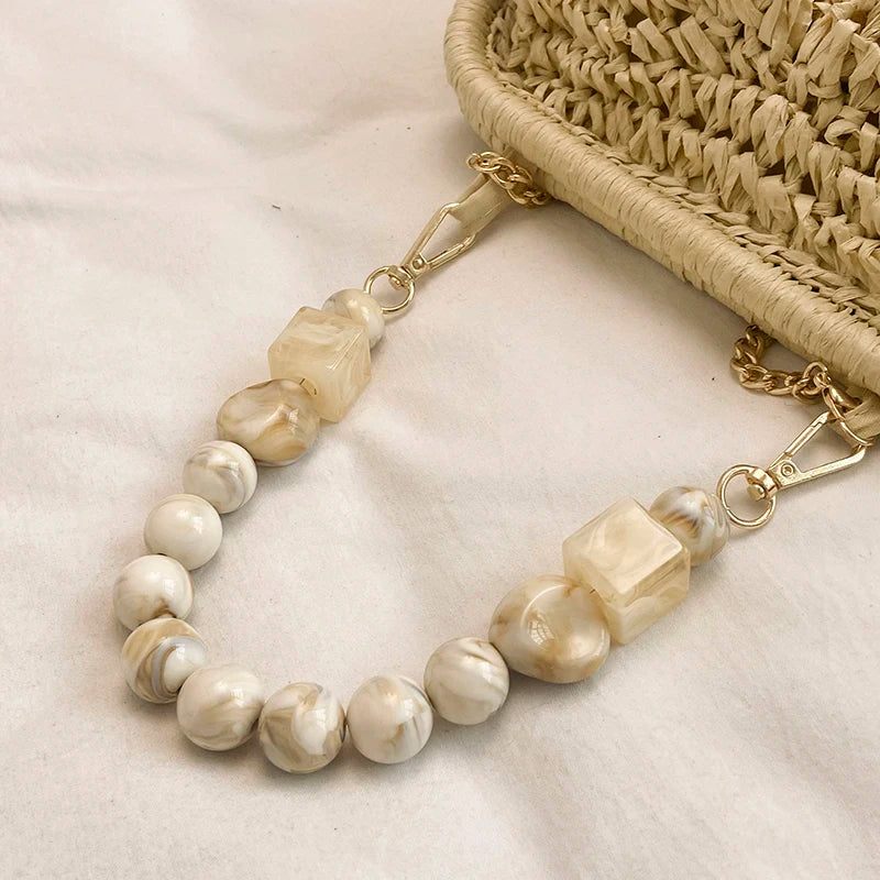 Isola Pearl Straw Bag