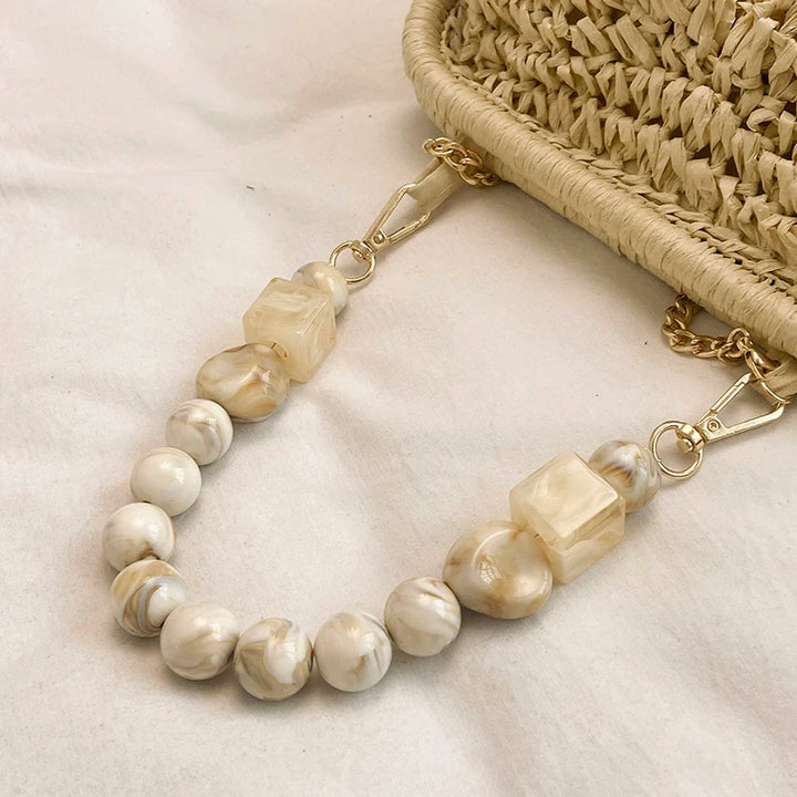 Isola Pearl Straw Bag