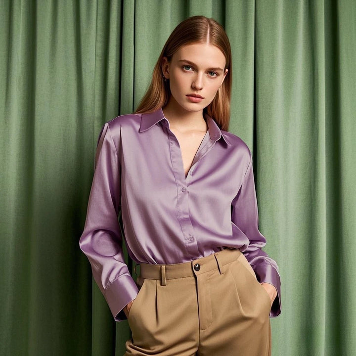 Amelie Satin Glow Shirt