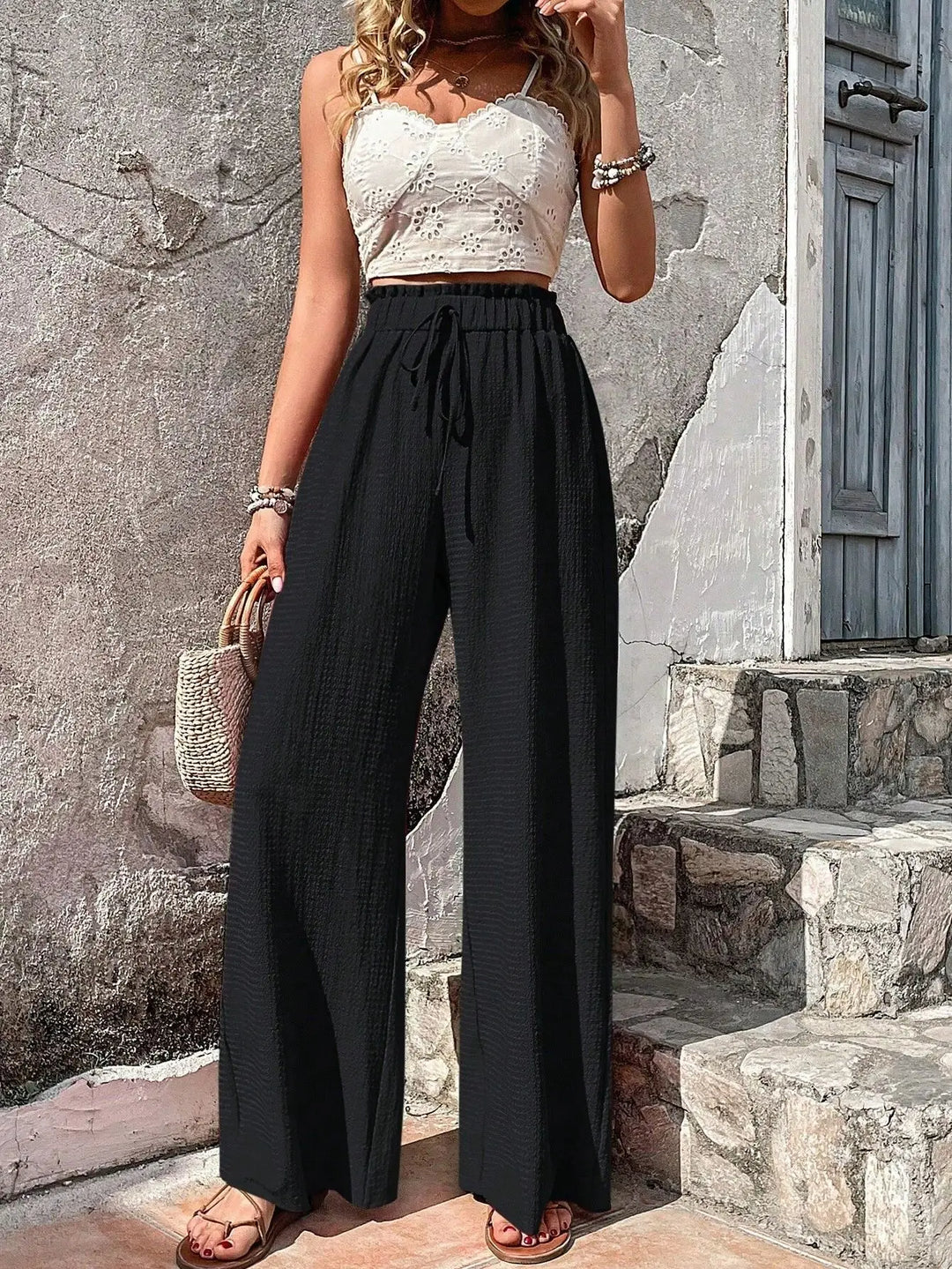 Lila Airy Wide Trousers