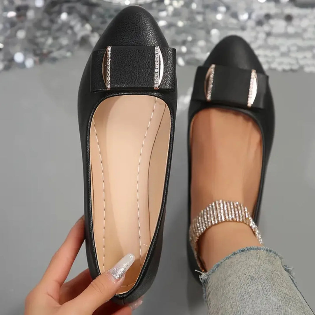 Sofia Bow Flat Sandals