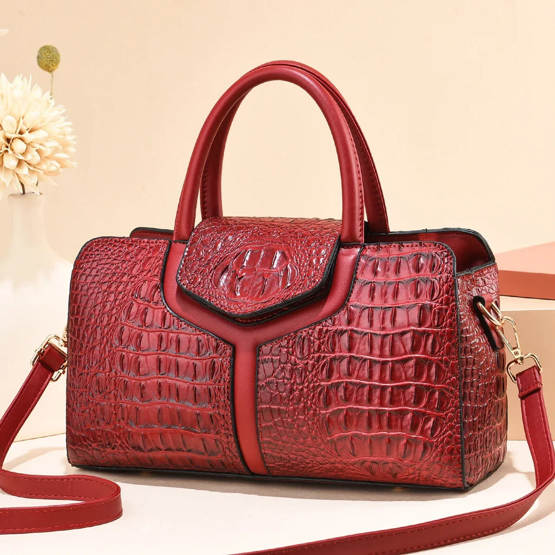 Louvre Croc Handbag