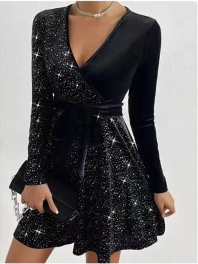 Amaya Sequin Flow Dress