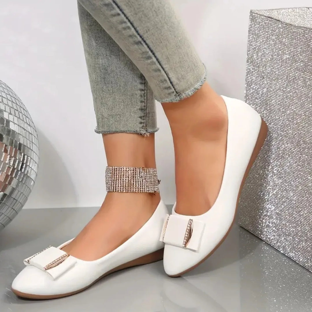 Sofia Bow Flat Sandals