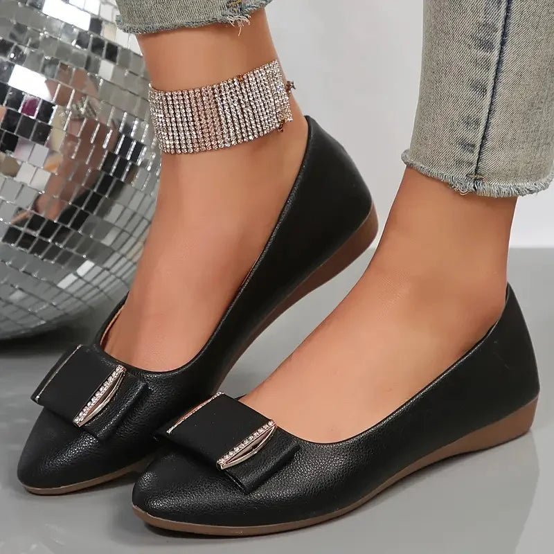 Sofia Bow Flat Sandals