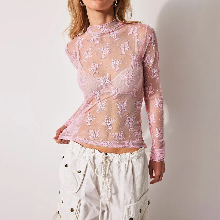 Talia Sheer Mesh Top