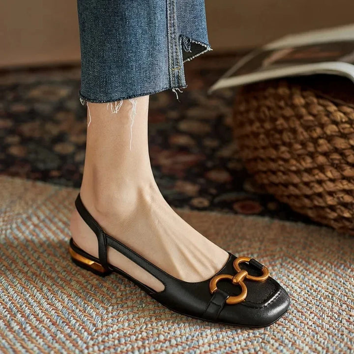 Liora Low-Heel Sling Flats
