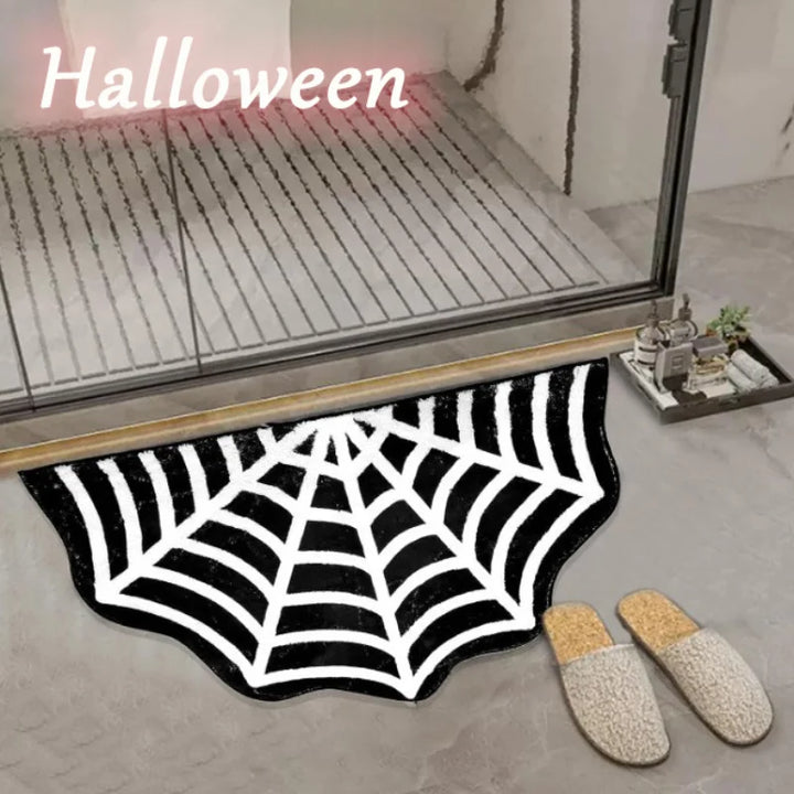 Halloween SpiderWeb Floor Mat