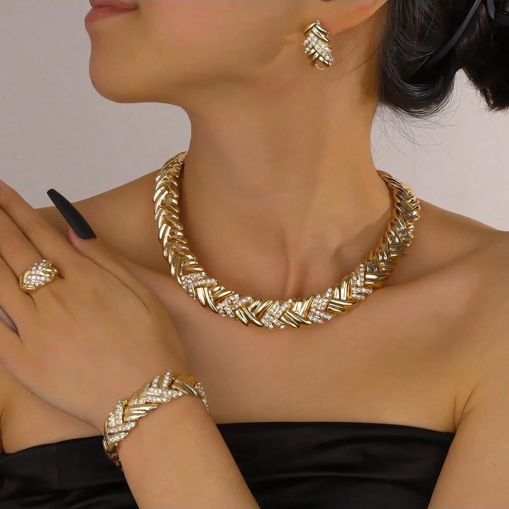 Celeste Crystal Chain Set