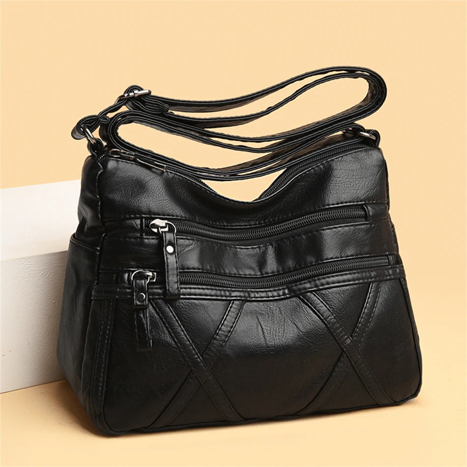 Carmela Multi-Pocket Shoulder Bag