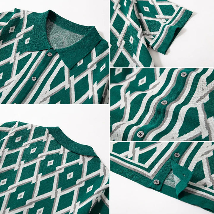 Dante RetroGrid Polo Shirt