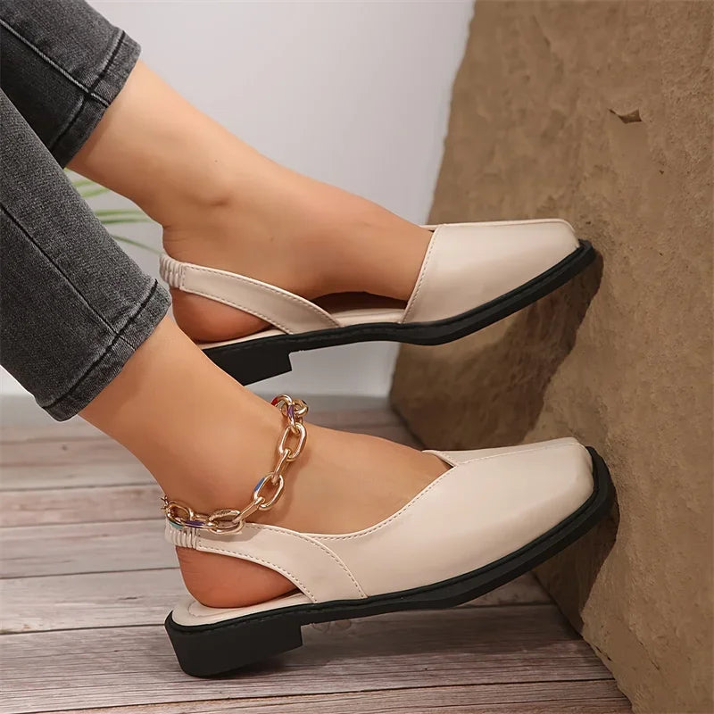 Mara Square-Toe Flats