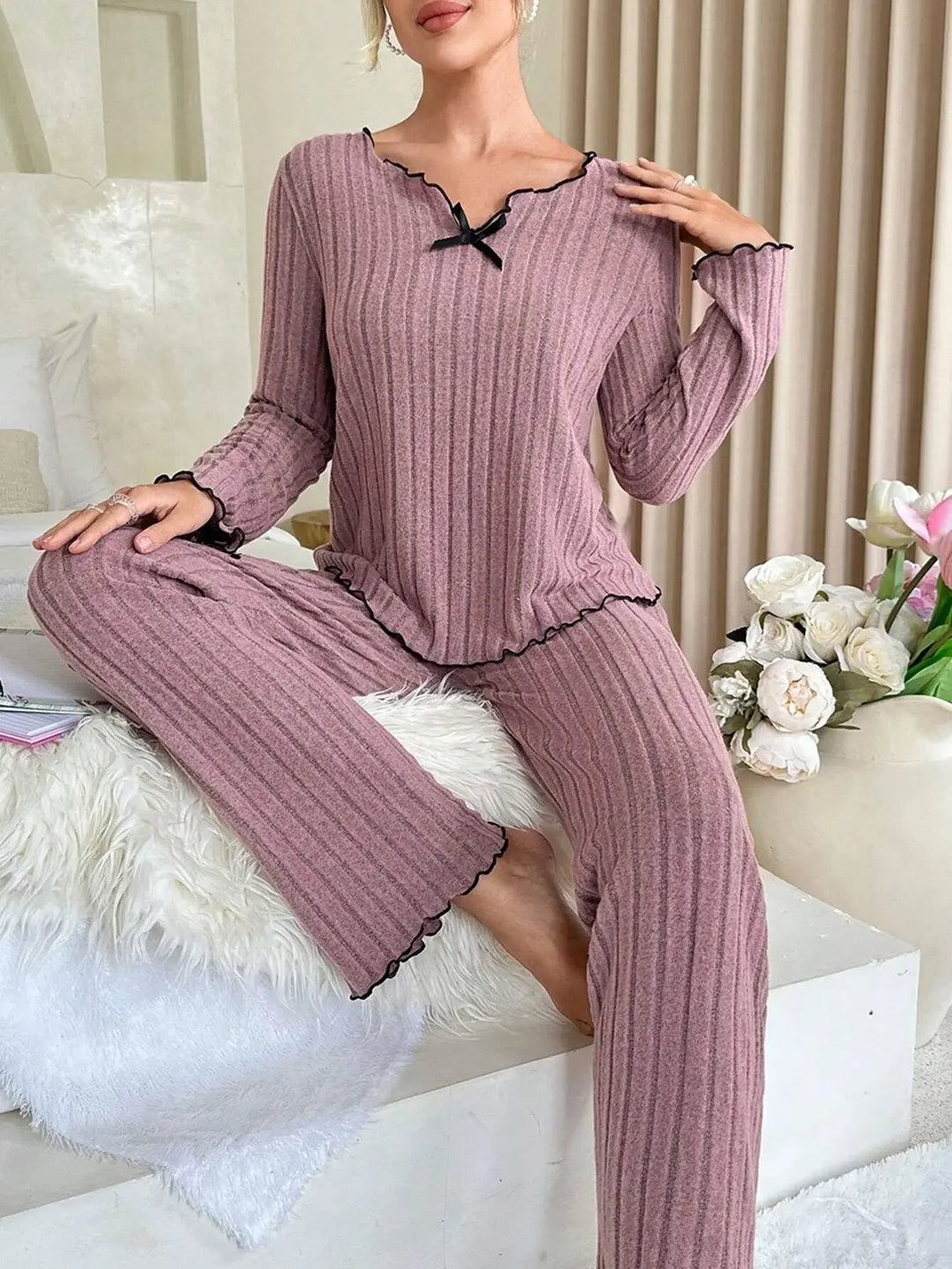 Elara Soft Knit Pajamas
