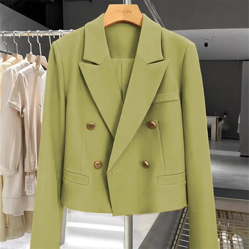Renata Cropped Power Blazer