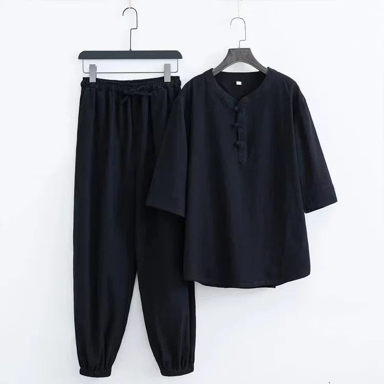 Reese Linen Shirt Pant Set