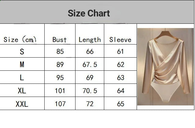 Alina Satin Wrap Bodysuit