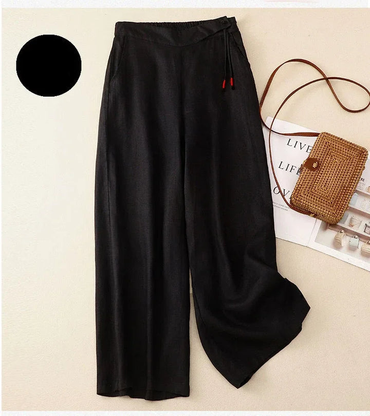 Liora Wide Linen Trousers