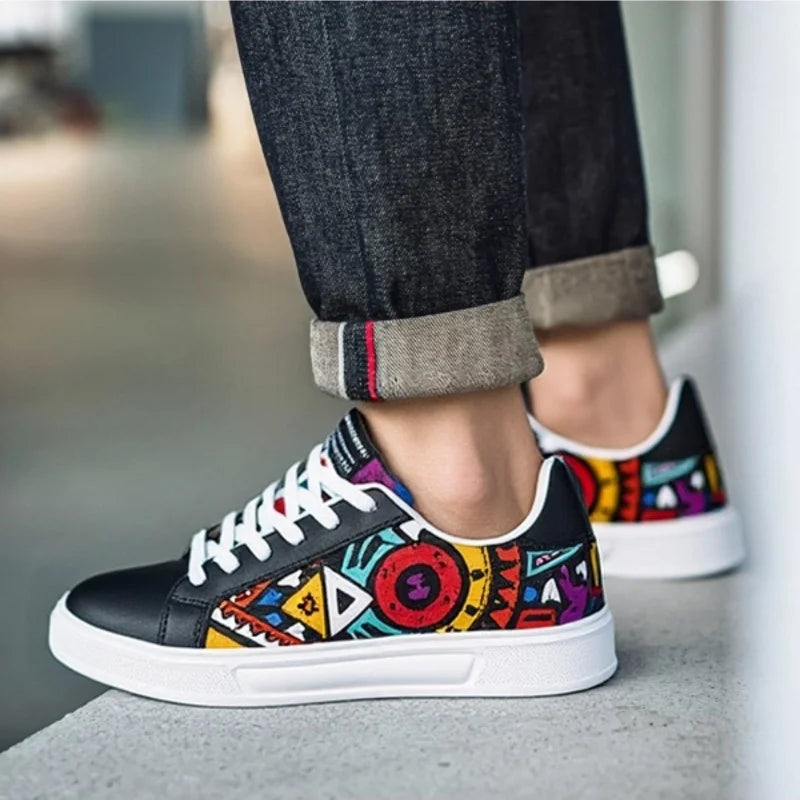 Renoir Patch Canvas Sneakers