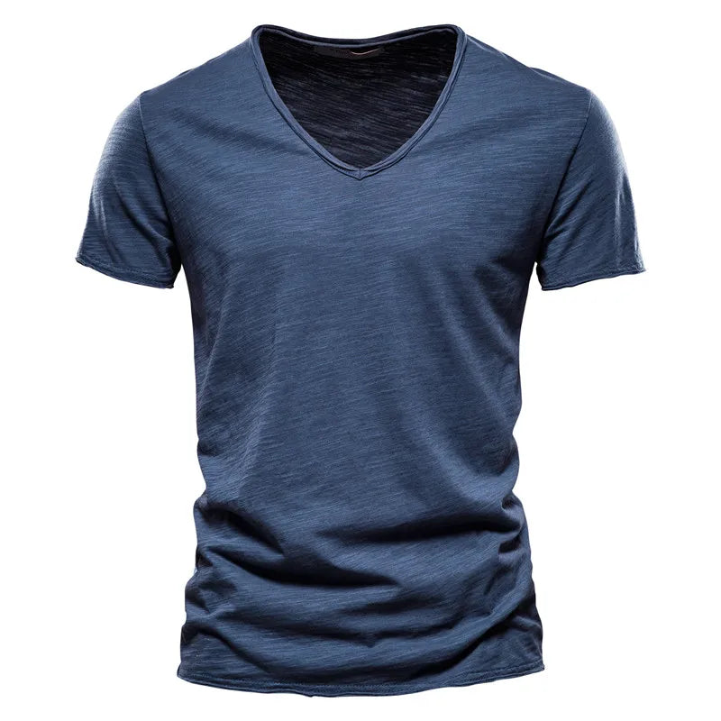 Adrian Linen V-neck Tshirt