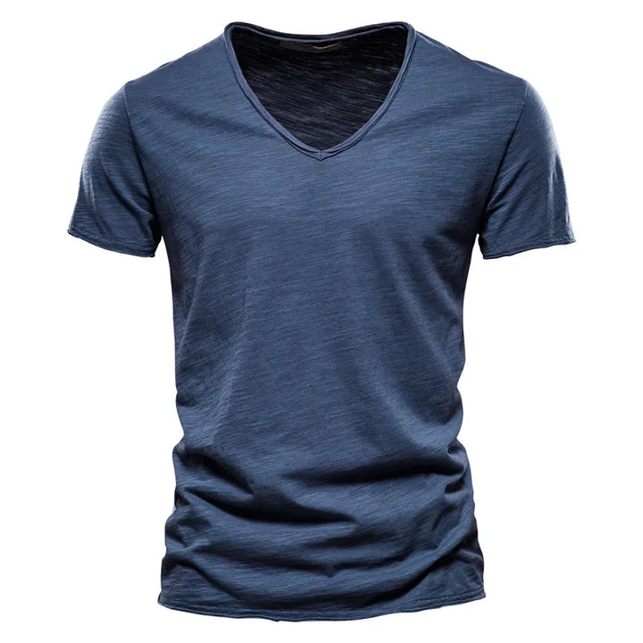 Adrian Linen V-neck Tshirt