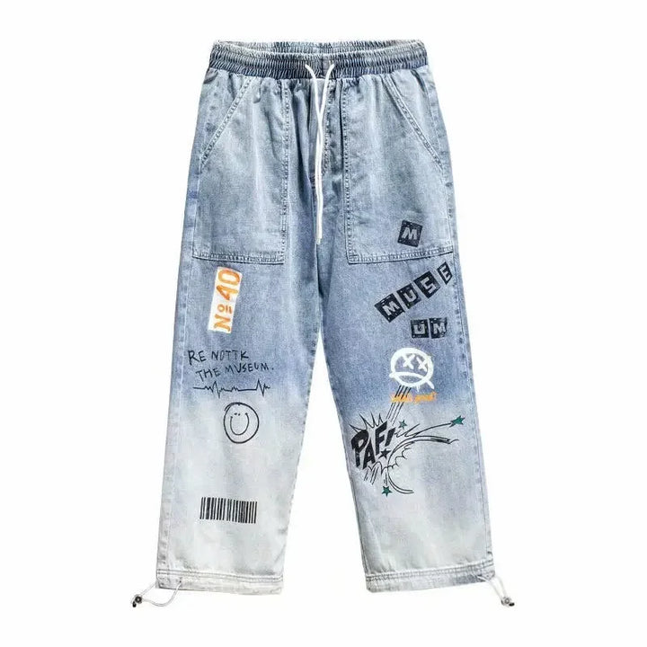 Cruz Graffiti Denim Joggers