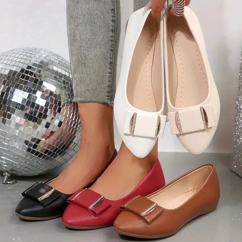 Sofia Bow Flat Sandals