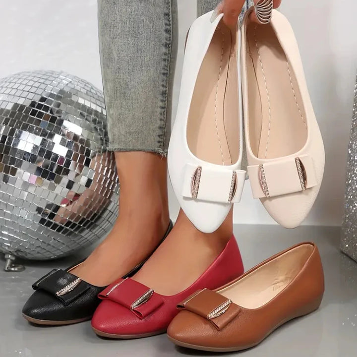 Sofia Bow Flat Sandals