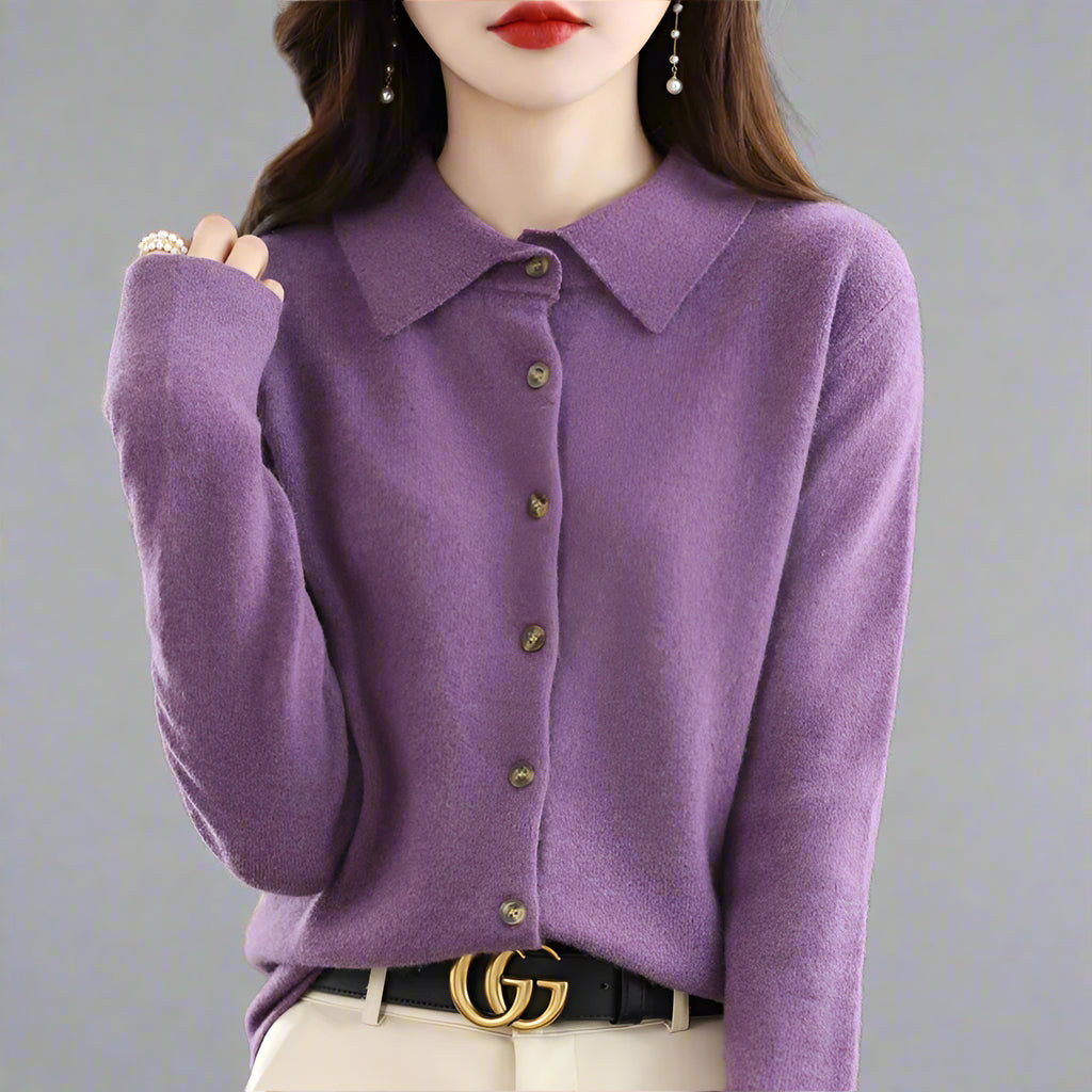 Delfina Button knit Sweater